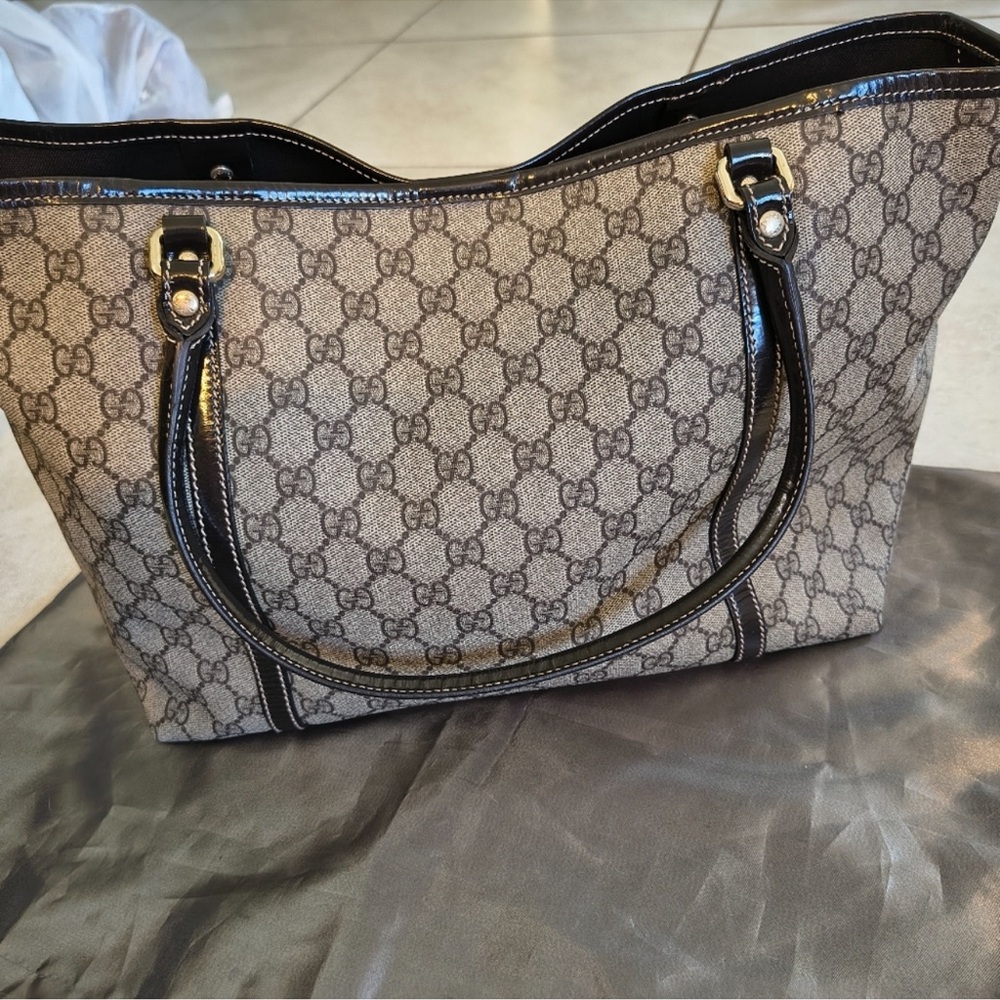 Gucci monogram large Tote - Picture 9 of 13